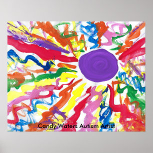 Poster Candy Waters Artiste de l'autisme