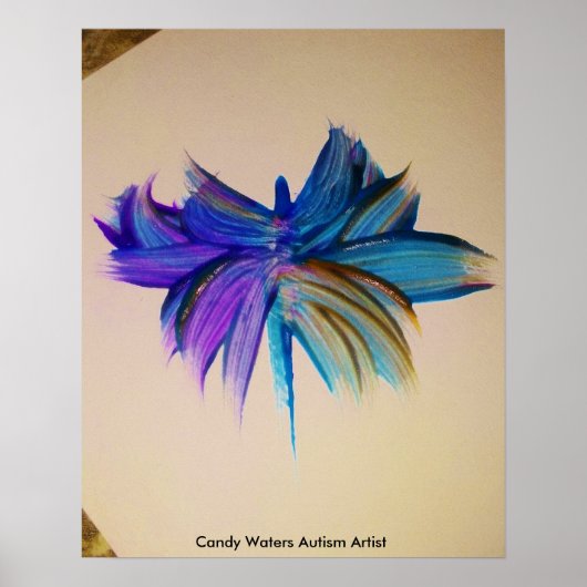 Poster Candy Waters Artiste de l'autisme (Devant)