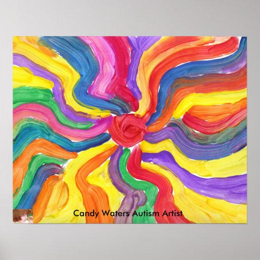 Poster Candy Waters Artiste de l'autisme (Devant)
