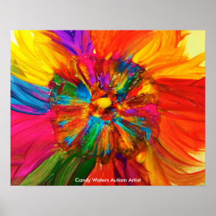 Poster Candy Waters Artiste de l'autisme