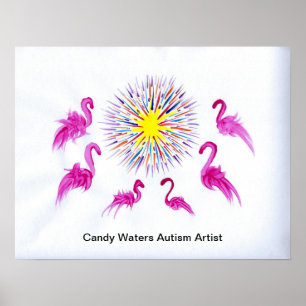 Poster Candy Waters Artiste de l'autisme