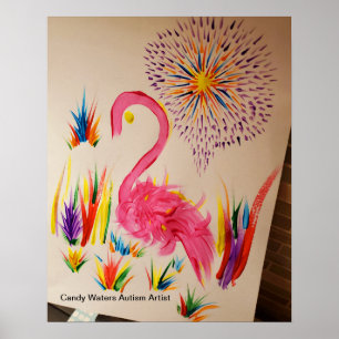 Poster Candy Waters Artiste de l'autisme