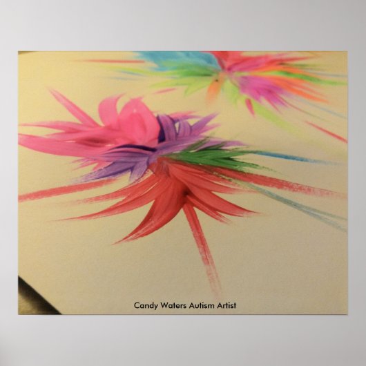 Poster Candy Waters Artiste de l'autisme (Devant)