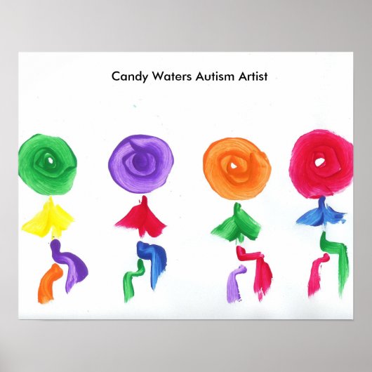 Poster Candy Waters Artiste de l'autisme (Devant)