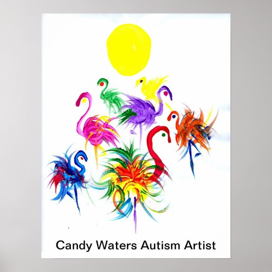 Poster Candy Waters Artiste de l'autisme (Devant)