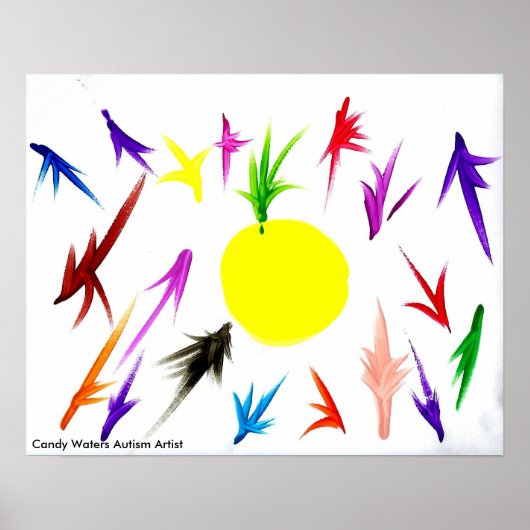 Poster Candy Waters Artiste de l'autisme (Devant)