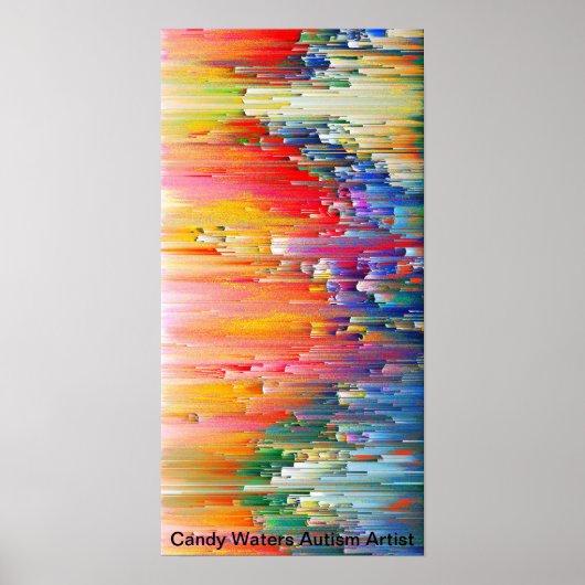 Poster Candy Waters Artiste de l'autisme (Devant)