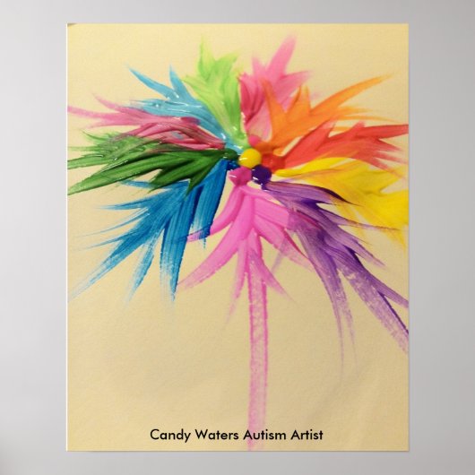 Poster Candy Waters Artiste de l'autisme (Devant)