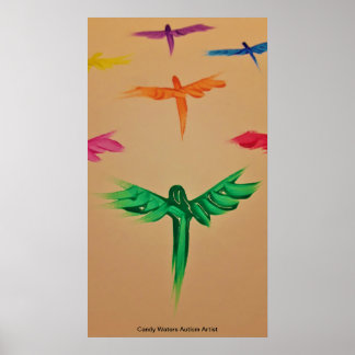 Poster Candy Waters Artiste de l'autisme