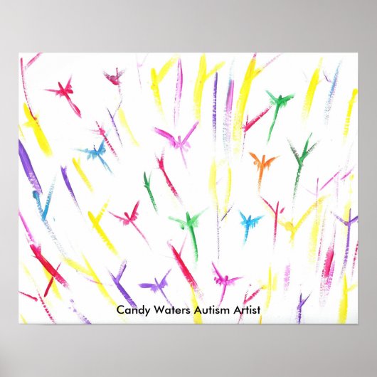Poster Candy Waters Artiste de l'autisme (Devant)