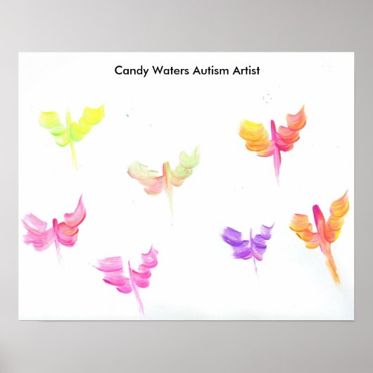 Poster Candy Waters Artiste de l'autisme (Devant)