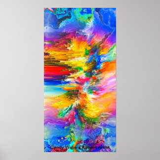 Poster Candy Waters Artiste de l'autisme