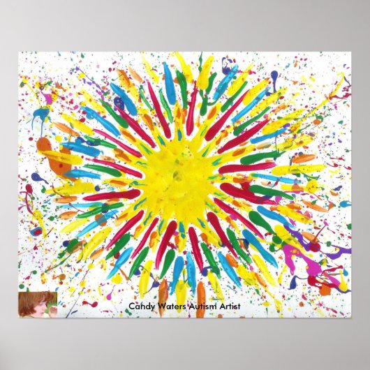Poster Candy Waters Artiste de l'autisme (Devant)