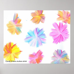 Poster Candy Waters Artiste de l'autisme
