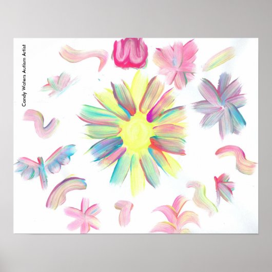 Poster Candy Waters Artiste de l'autisme (Devant)