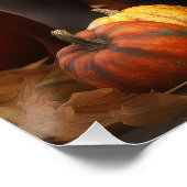 Poster Cane Corso Chiot Automne Citrouille de plaisir (Coin)