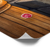 Poster Cane Corso Fireplace with Christmas Lights (Coin)