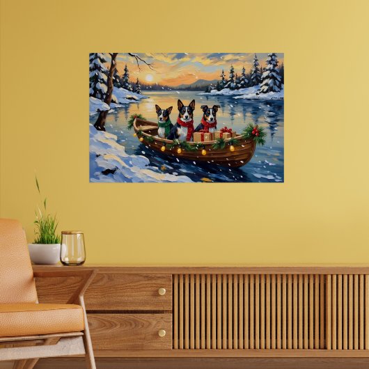 Poster Cane Corso Noël Bateau Vacances (Salon 2)