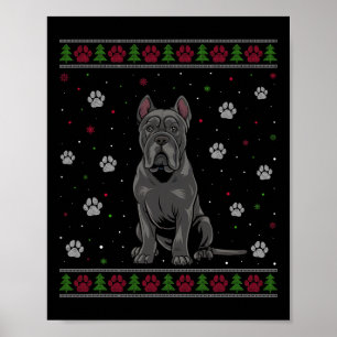 Poster Cane Corso Sweat de Noël Xmas Animal Chien L