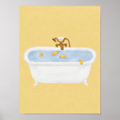 Poster Canetons dans la baignoire (Devant)