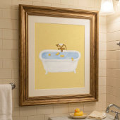 Poster Canetons dans la baignoire