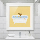 Poster Canetons dans la baignoire