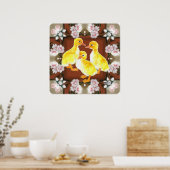 Poster Canetons et roses (Cuisine)