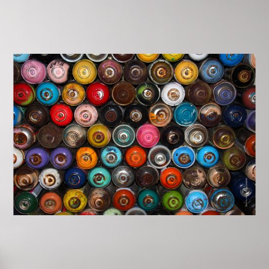 Poster Canettes à peinture Spray, graffiti, (Devant)