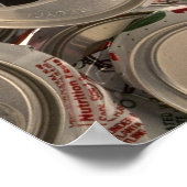 Poster Canettes en aluminium, recyclées (Coin)