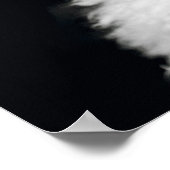 Poster Caniche blanc idiot (Coin)