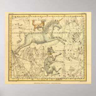 Poster Canis Major, Canis Minor, Monoceros, Argo Navis