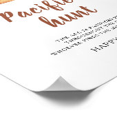 Poster Cannamon bun - chasse à la suce jeu de baby shower (Coin)