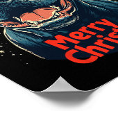 Poster Canne Corso Santa Chapeau Joyeux Noël Noël Noël No (Coin)