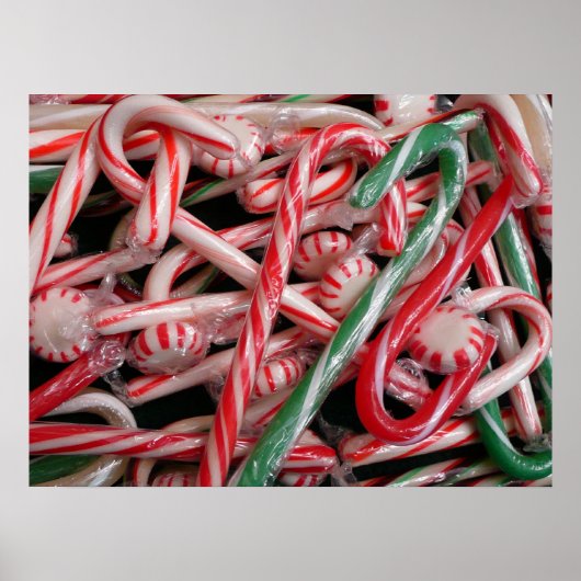 Poster Canneberges et Menthes de Noël (Devant)