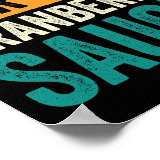 Poster Canned Cranberry Sauce Jellied Happy Thanksgiving (Coin)