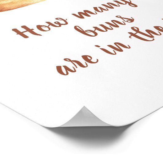 Poster Cannelle à pain - Devinez combien de petits pains (Coin)