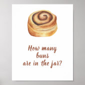 Poster Cannelle à pain - Devinez combien de petits pains (Devant)