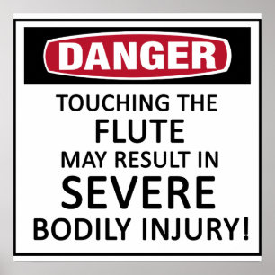 Poster Cannelure de danger