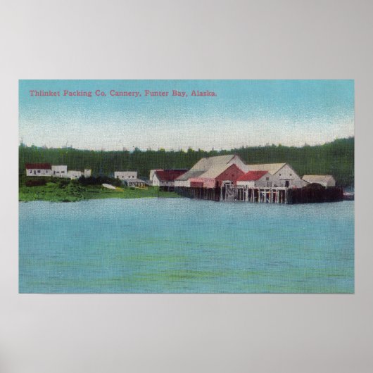 Poster Cannerie Saumon de Thlinket Packing Co. (Devant)
