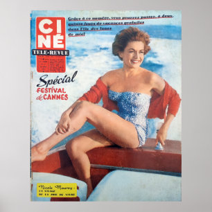 Poster Cannes Beach Babe, 60's style.