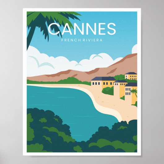 Poster Cannes Côte d'Azur (Devant)