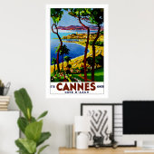 Poster Cannes - Côte d'Azur (Bureau à domicile)