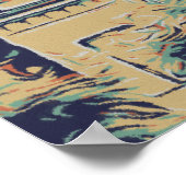 Poster Cannes Côte d'Azur Le Suquet illustration France P (Coin)