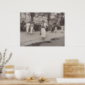 Poster Cannes, France dans les années 30 (Cuisine)