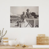 Poster Cannes, France dans les années 30 (Cuisine)