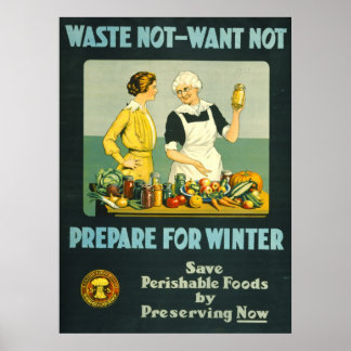 Poster Canning Foods 1914