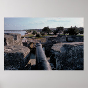Poster Cannon au sommet du Castillo de San Marcos