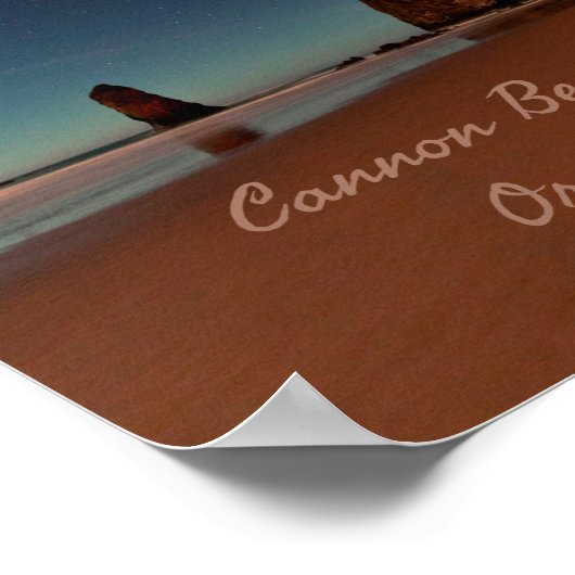 Poster Cannon Beach Oregon Haystack Rock (Coin)