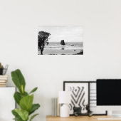 Poster Cannon Beach, Oregon Scene avec les aiguilles (Bureau à domicile)