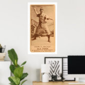 Poster Cannonball Crane Baseball 1887 (Bureau à domicile)